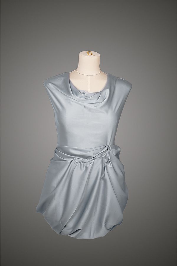 Шелк Армани 90 г/м², 150 см / 2 метра TBYArm-064 цв.64 серый-жемчужный