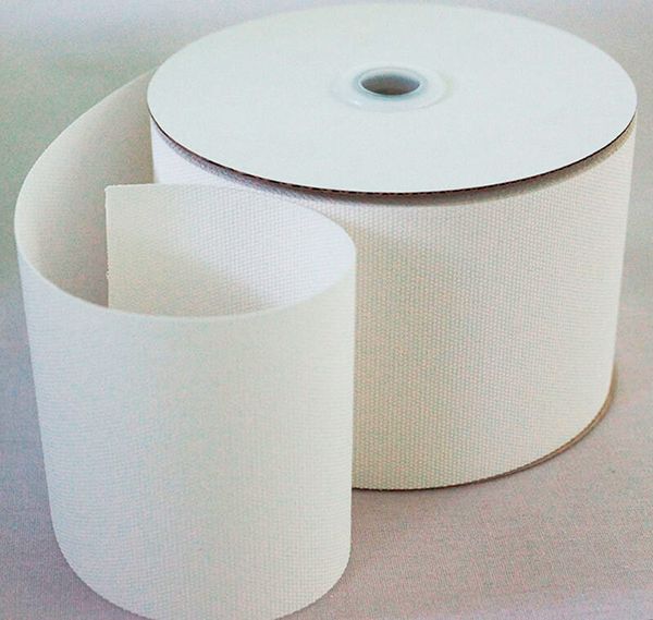 Люверсная шторная лента клеевая 120 мм / 50 метров, двухсторонняя, белый, Gamma