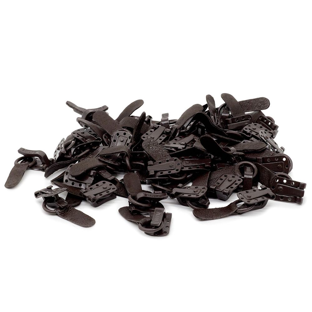 Крючок шубный Amii 50 мм, RAL 8019, 50 шт, т.коричневый