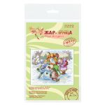 Набор для вышивания нитками МП Студия (Жар-птица), Дружная команда, 15х19 см