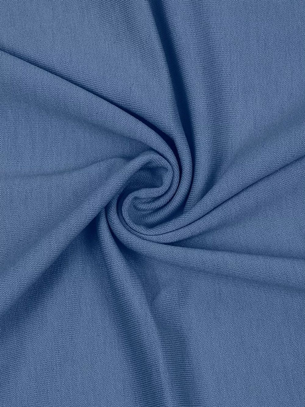 Футер 2х нитка петля Поливискоза стрейч 220г Small French Terry цв.55 джинс в нарезке 3м