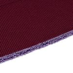 Подвяз средней плотности с полосками (100% полиэстер), 1*1, высота 14см (7см*2), длина 70-73см (8052/8003 бордо с белыми полосками)