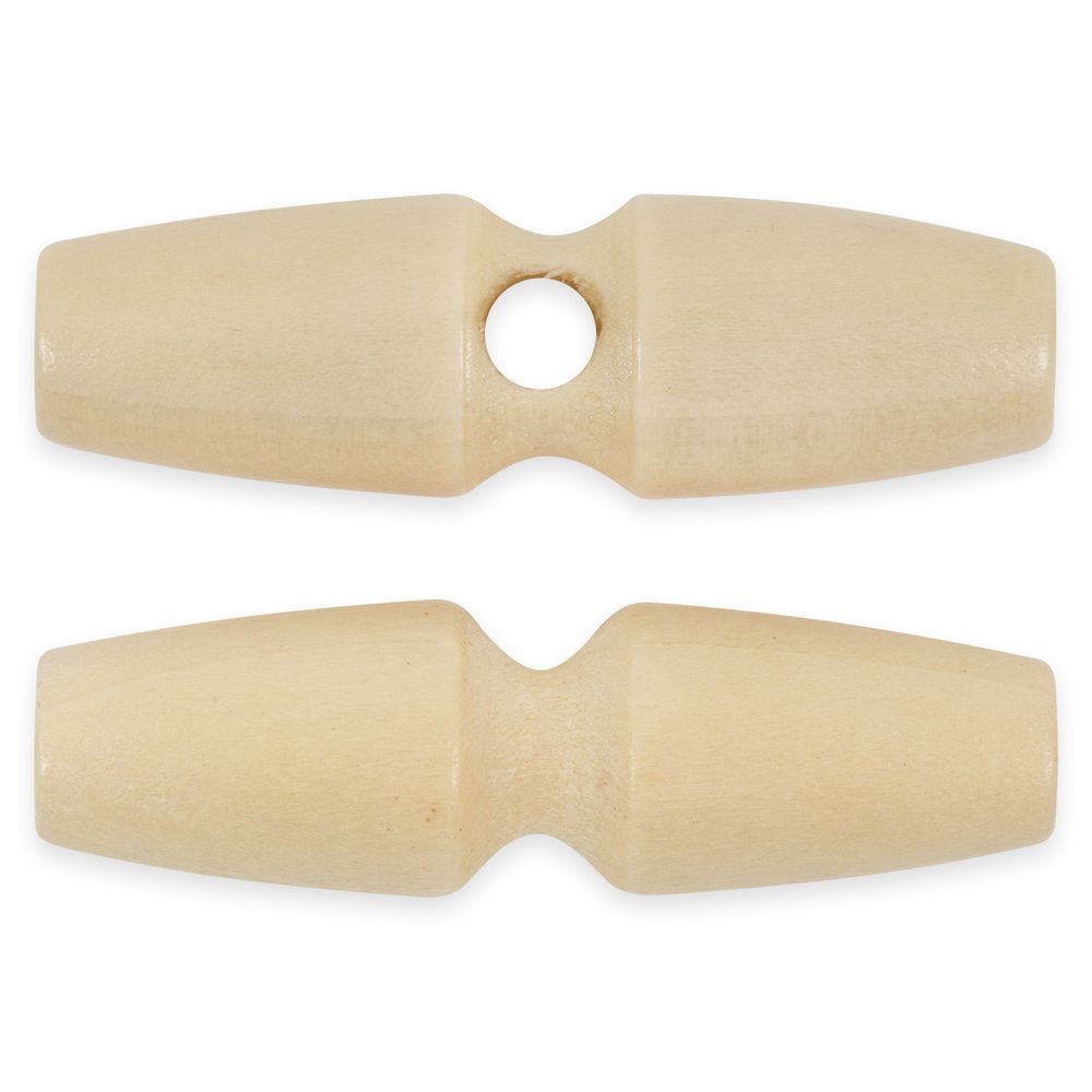 Пуговицы деревянные 50 мм, 24 шт, дерево, №277 бежевый, Blitz DRN 0121