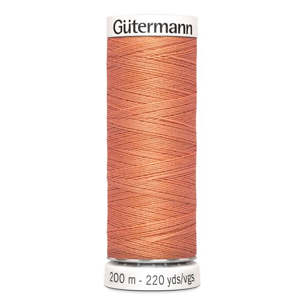 Нитки универсальные Gutermann Sew-all, 200м, 587 яркий желто-розовый, 5 катушек