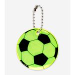 Светоотражающий элемент футбольный мяч ⌀5 см цепочка, жёлтый