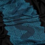 Кружево бельевое эластичное 230 мм / 3 м, 8036 цв.F222 изумрудно-синий, Kruzhevo