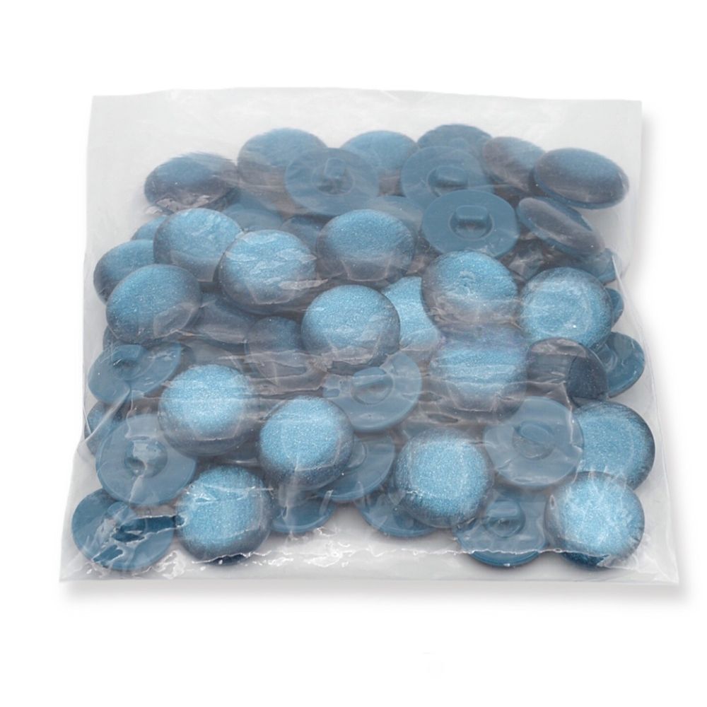 Пуговицы на ножке 32L (20мм), пластик (col.06 бирюзовый), 72 шт, CR P-45