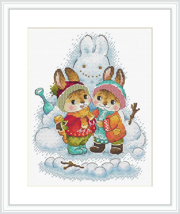 Набор для вышивания нитками МП Студия М-779, Не удержался, 20х16 см