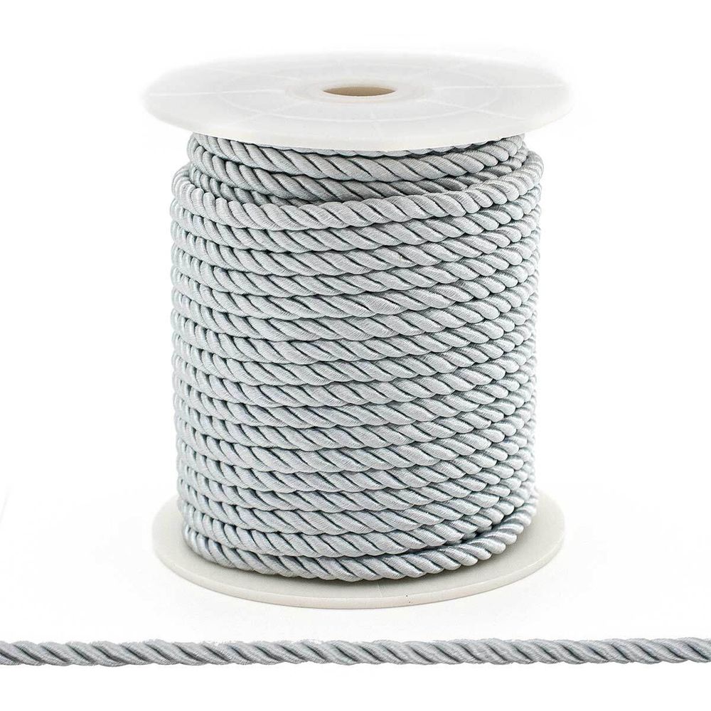 Шнур витой ⌀5.0 мм / 18.29 метров, цв.75 серый