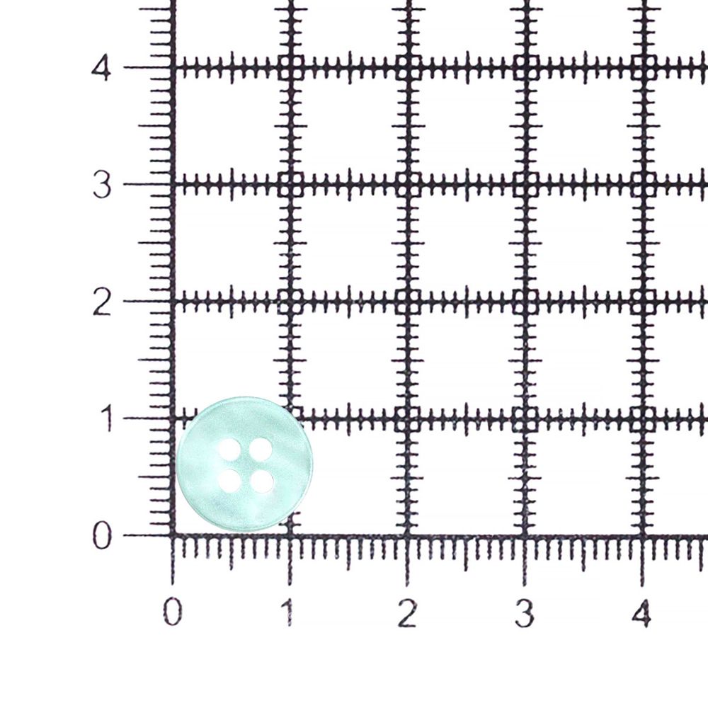 Пуговицы 4 прокола 18L (11мм), пластик (col.11 мятный), CN_2846, 72 шт