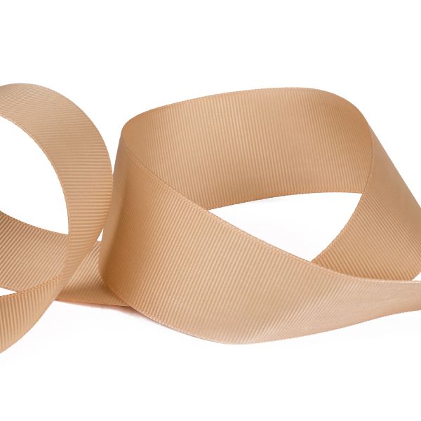 Лента репсовая (в рубчик) 38.0 мм / 45.5 метра, 005 бежевый, Gamma GR-38