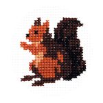 Набор для вышивания нитками РС Студия, Белочка 7х6 см