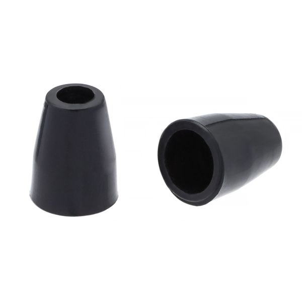 Наконечник для шнура пластик 12.2х9 мм, отв.3.8 мм, 50 шт, глянцевый черный, PNK01