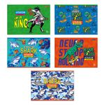 Альбом для рисования 100 г/м², A4 29х20.5 см, 10 шт, на скобе 32 л, 32АЛСК4_000212 Берегись, акулозавры!, Светоч