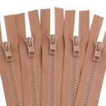 Молния трактор Arta Т6 (6 мм) 1 зам., разъем., 65 см, цв. 071 св.бежевый, уп.5 шт