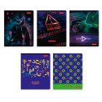 Тетрадь ученическая общая, A5+ 48 л. на скобе 65 г/м², белизна 100%, 10 шт, клетка в термоусадочной пленке, 000732 Виртуальная реальность, Светоч 48ТЕТк-001