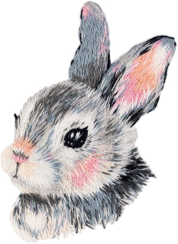 Набор для вышивания нитками Panna, Живая картина. Зайчонок, 11х9 см