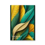 Блокнот на скобе, A5 48 л. 12 шт клетка, Зелёные узоры 01736, Б262 Светоч