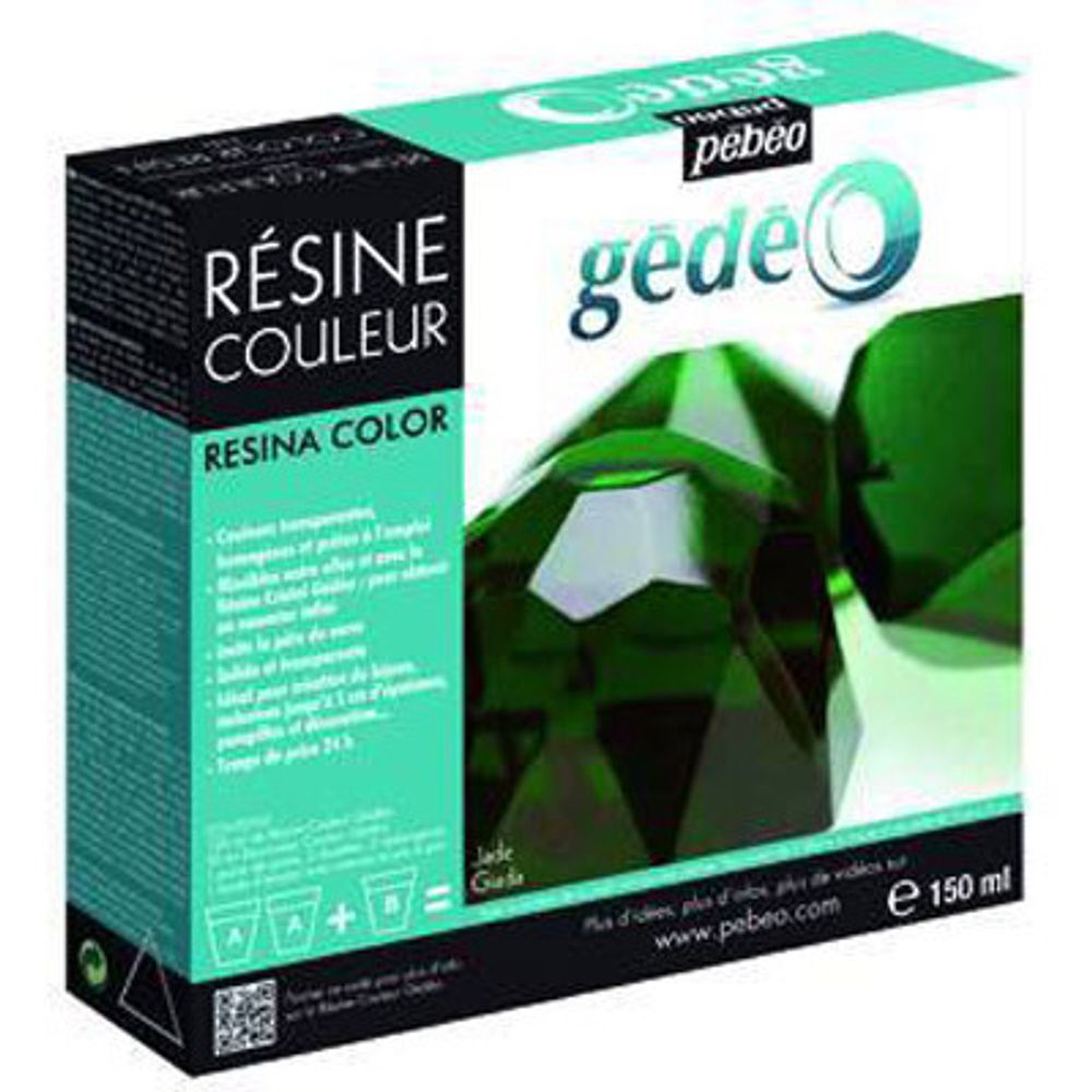 Смола эпоксидная цветная Gedeo 150 мл, нефрит, Pebeo