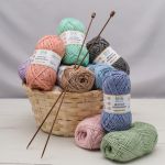 Пряжа Вязь Детская хлопковая / уп.6 мот. по 50 г, 130 м, 334 золотисто-желтый