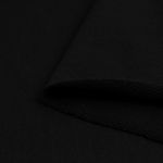 Футер 3-нитка петля гладкокрашеный диагональ 320 г/м², 80% х/б, 20% п/э, 190 см, цв. черный, 6м /TOS/