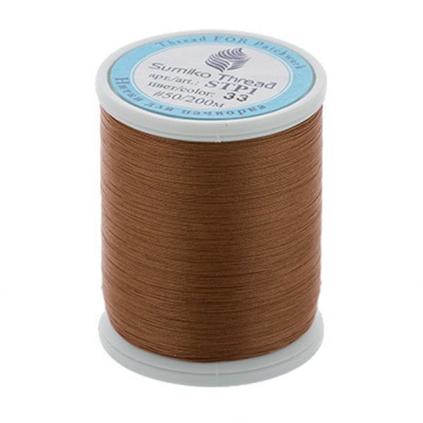 Нитки для пэчворка SumikoThread 200 м, (219 ярд), 33 медный