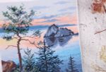 Набор для вышивания нитками Panna, На берегу Байкала, 16.5x16.5 см