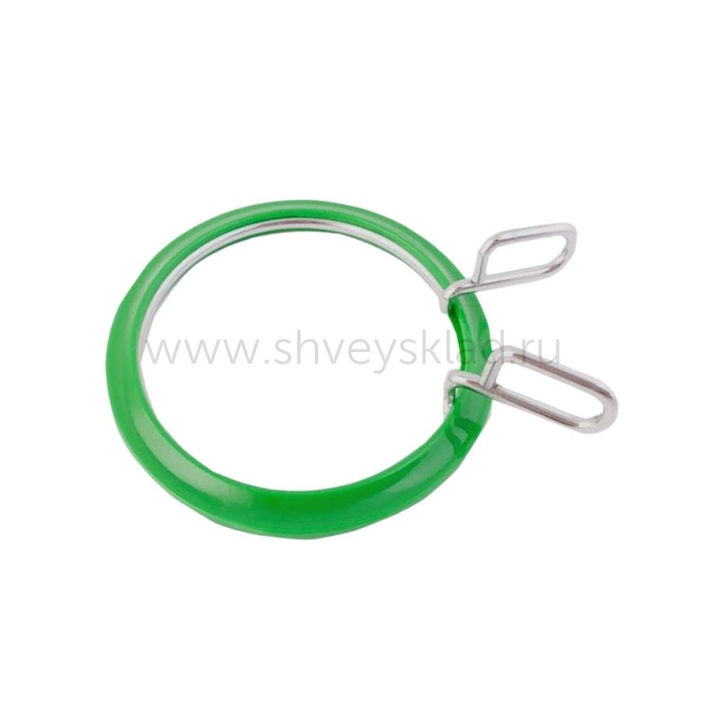 Пяльцы Nurge пружинные для вышивания и штопки, цв. зеленый ⌀58 мм толщина 2,6