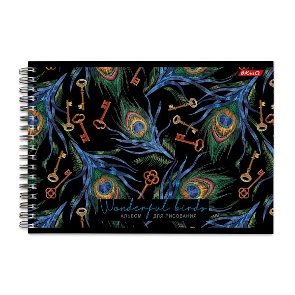 Альбом для рисования, мат. ламинация, 100 г/м², A4 на гребне, 4 шт, 40 л, Эдем 000243, Светоч 40АЛГР4_2_3_9