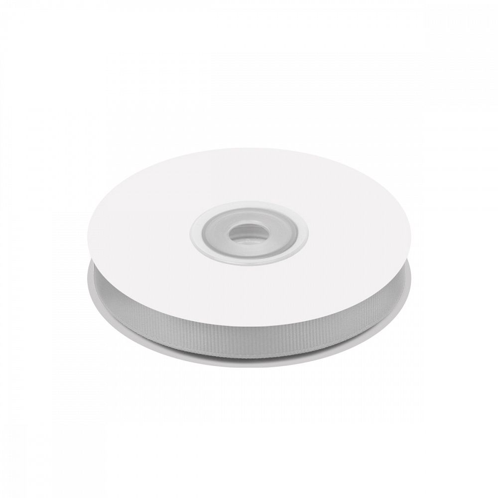 Лента репсовая (в рубчик) 10.0 мм цв. 007 св.серый уп.22.86м (±1м)