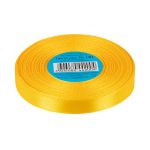 Лента атласная 1-сторонняя 12.0 мм / 33±2 метра, 140 т.желтый, Gamma