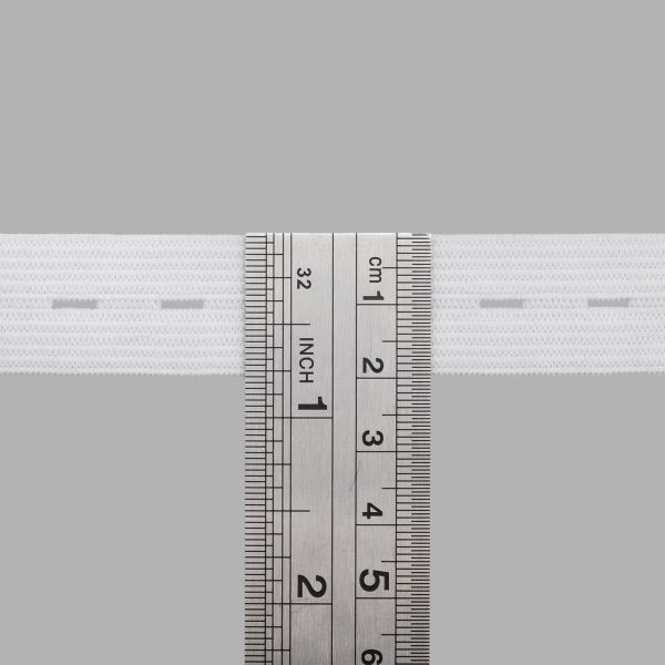 Резинка перфорированная 20.0 мм / 25 метров, белый