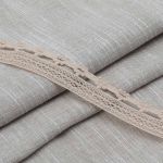 Кружево вязаное (тесьма) 24 мм, 476 бежевый, 13.71 м