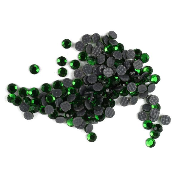 Стразы термоклеевые, 2 мм, ss6, 150 шт/упак (114 зеленый)