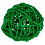 Шары декоративные из ротанга 9 см, 6 шт, №07 зеленый, Blumentag BRF-9