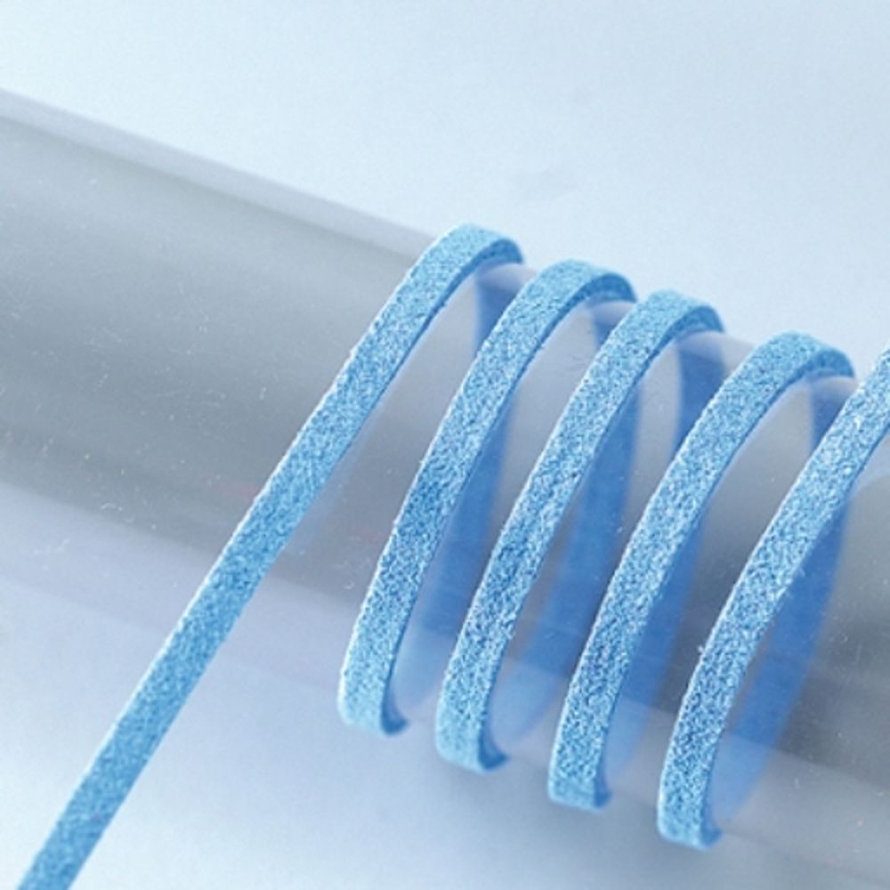 Шнур замша искусственная 3.0 мм / 3 метра, голубой, Efco