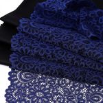 Кружево бельевое эластичное 205 мм / 25 м, TBY.YSTL00839, цв.L1832 синий, Kruzhevo