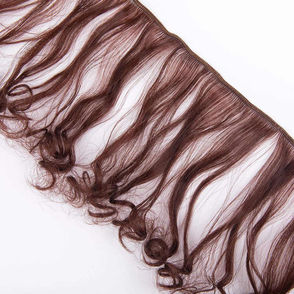 Трессы для кукол 15 см, 100 см, 23 г, 15 каштановый, HobbyBe HAR-12