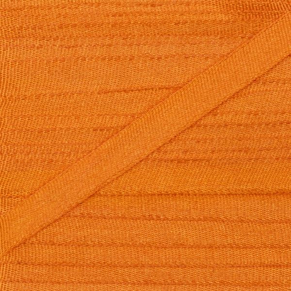 Лента (тесьма) шелковая 4.0 мм / 45.5±0.5 метров, №033 ярко-оранжевый, Gamma SR-4