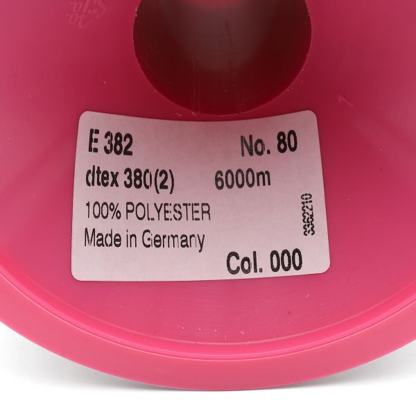 Нитка текстурированная Gutermann E 382, 6000 м, 730815, _000 черный, 1 шт