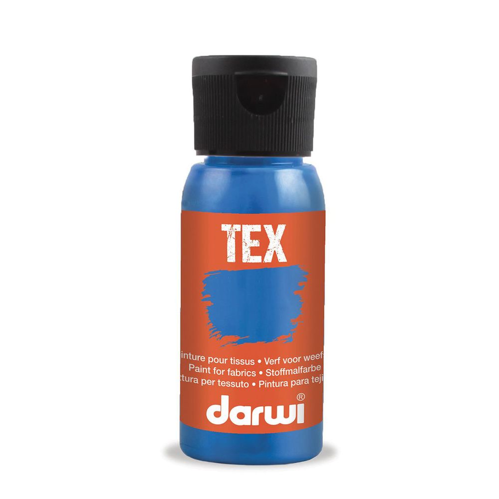 Краска для ткани Darwi TEX, 50 мл, 215 голубой