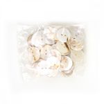 Пуговицы перламутр (ракушка) TBY.80146 цв.белый 36L-23мм, 2 прокола, 10 шт