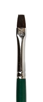 Кисть имитация белки плоская №02, 5 шт, короткая ручка, Vista-Artista 90212-02