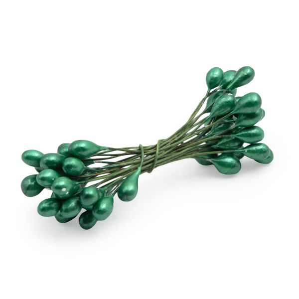 Тычинки для искусственных цветов 0,5х6см, вес 10гр. (9 т.зеленый), AR561