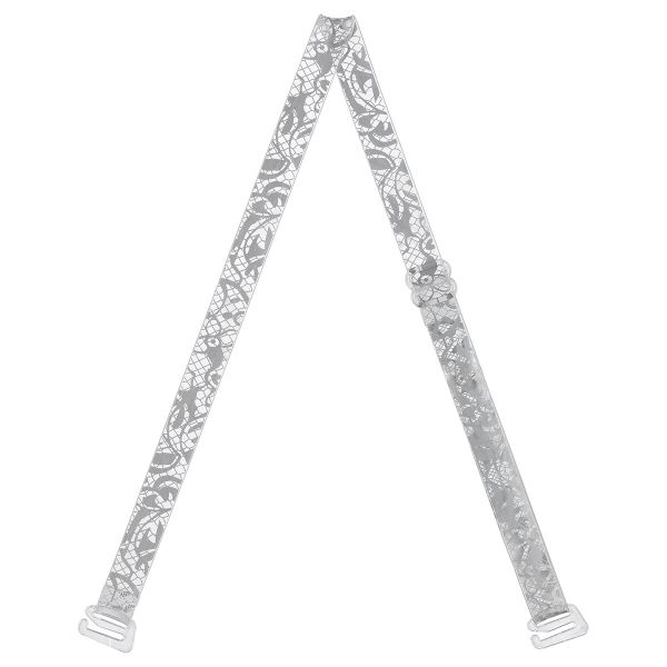 Бретели для бюстгальтера 10 мм, 10 пар, /РП/, серебро, Gamma BR-1016