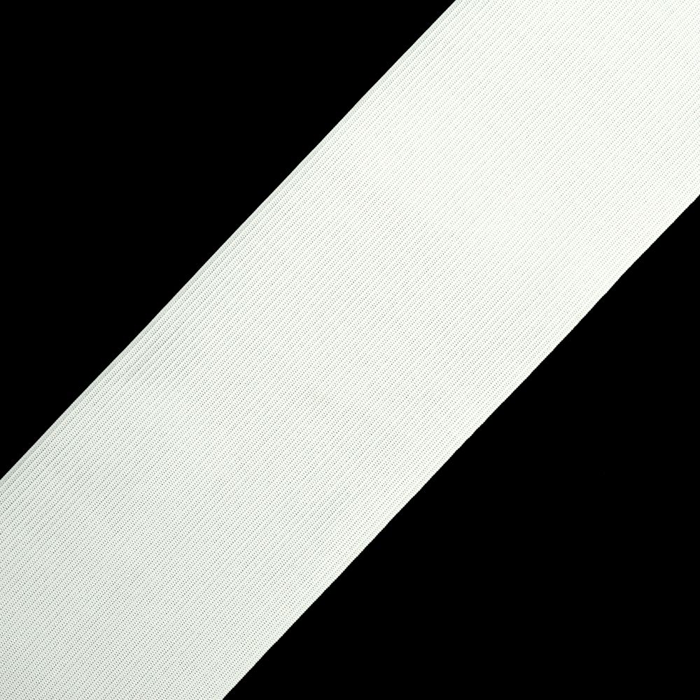 Резинка вязаная (стандарт) 80 мм / 40 метров, 3,9г ТВ-80 мм, белый