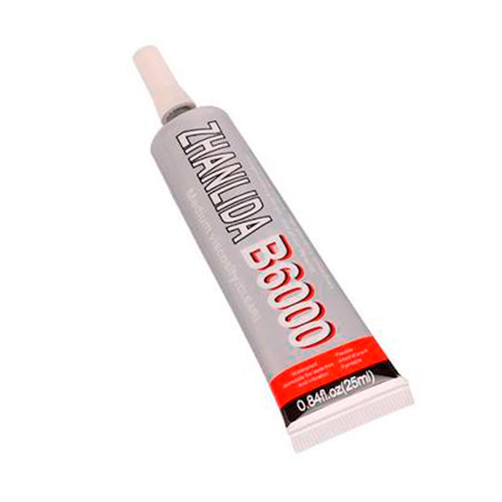 Клей B6000 герметик для текстиля, ПВХ, резины, кожи, обуви 25мл, JS0206