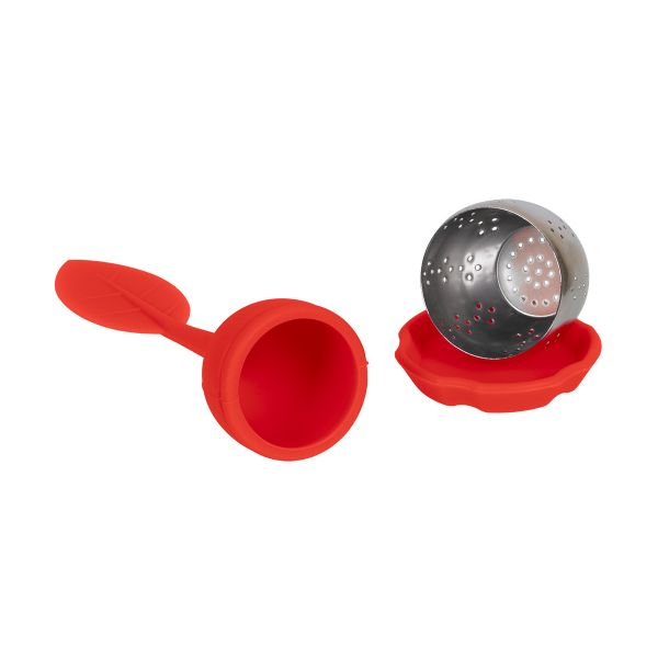 Сито для заваривания чая 4х15 см, 1 шт, №03 красный, S-Chief SHF-0341