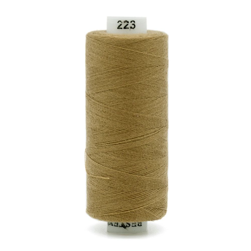 Нитки швейные бытовые Bestex 40/2, 365 м (400 ярд) / 10 кат., 223 бежево-оливковый