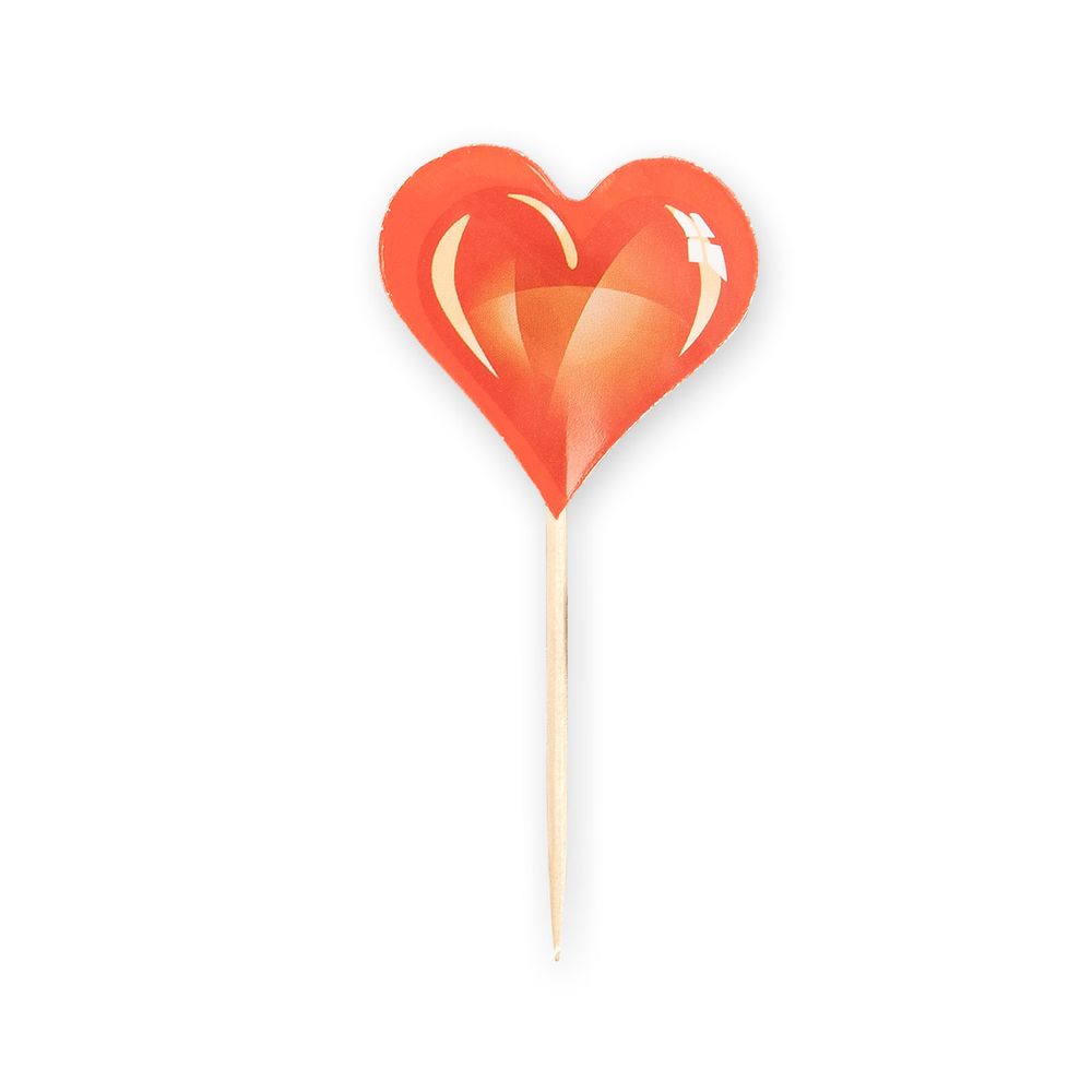 Шпажки для канапе 12 шт, 01-Сердце, Boomzee KMZ-08